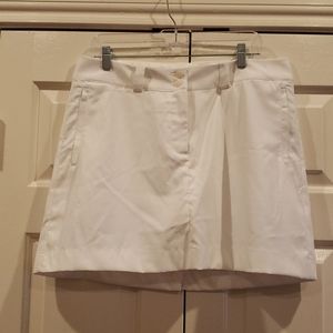 Nike golf dri-fit white skirt 12 NWT
